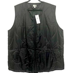 Socialite Plus Size Black Packable Quilted Vest